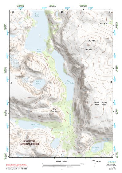 43109SW Page 33 Gannett Peak Topo Preview 1