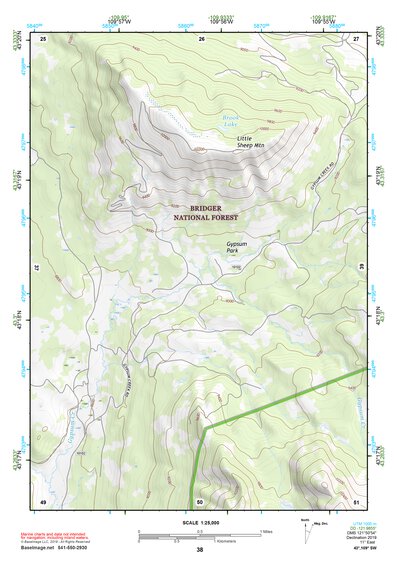 43109SW Page 38 Gannett Peak Topo Preview 1