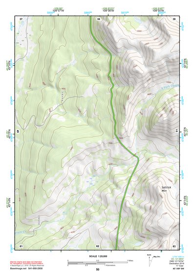 43109SW Page 50 Gannett Peak Topo Preview 1