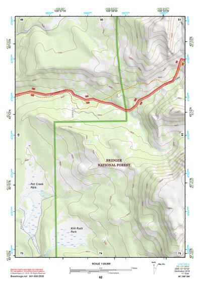 43109SW Page 62 Gannett Peak Topo Preview 1