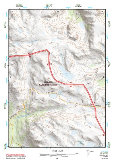 43109SW Page 65 Gannett Peak Topo Preview 1