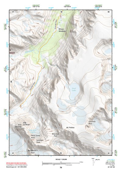 43109SW Page 70 Gannett Peak Topo Preview 1