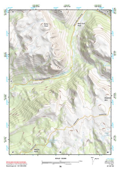 43109SW Page 76 Gannett Peak Topo Preview 1