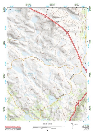 43109SW Page 78 Gannett Peak Topo Preview 1