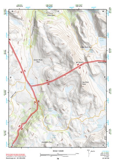 43109SW Page 79 Gannett Peak Topo Preview 1
