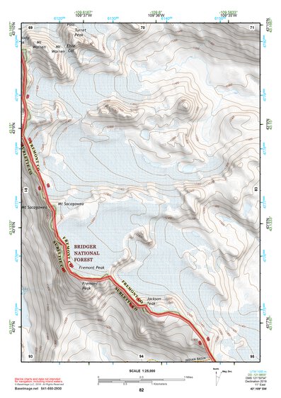 43109SW Page 82 Gannett Peak Topo Preview 1