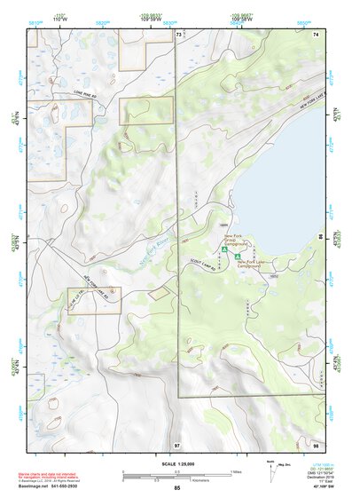 43109SW Page 85 Gannett Peak Topo Preview 1