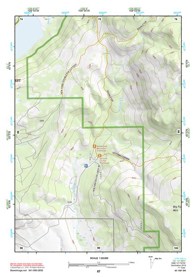 43109SW Page 87 Gannett Peak Topo Preview 1