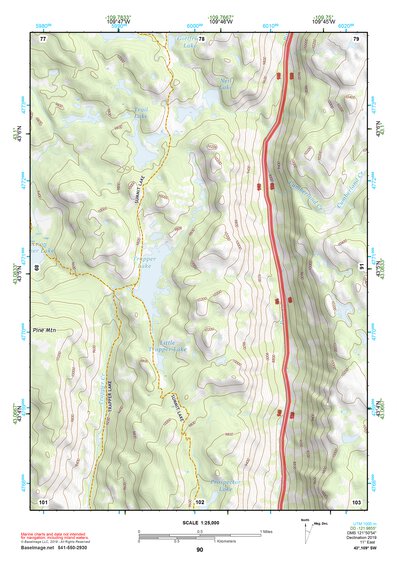 43109SW Page 90 Gannett Peak Topo Preview 1