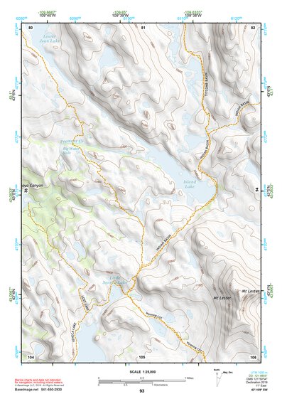 43109SW Page 93 Gannett Peak Topo Preview 1