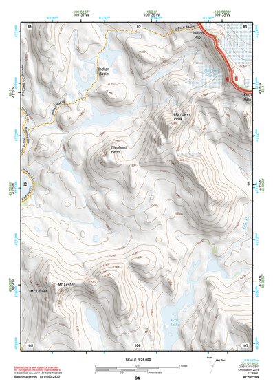 43109SW Page 94 Gannett Peak Topo Preview 1
