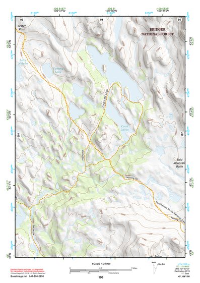 43109SW Page 106 Gannett Peak Topo Preview 1