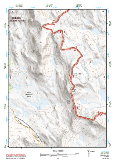 43109SW Page 107 Gannett Peak Topo Preview 1