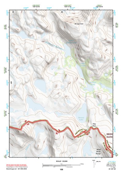43109SW Page 108 Gannett Peak Topo Preview 1