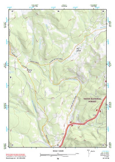 43110NE Page 70 Jackson Lake Topo Preview 1