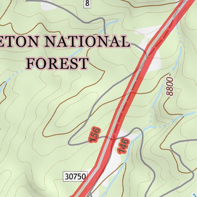 43110NE Page 71 Jackson Lake Topo Preview 3