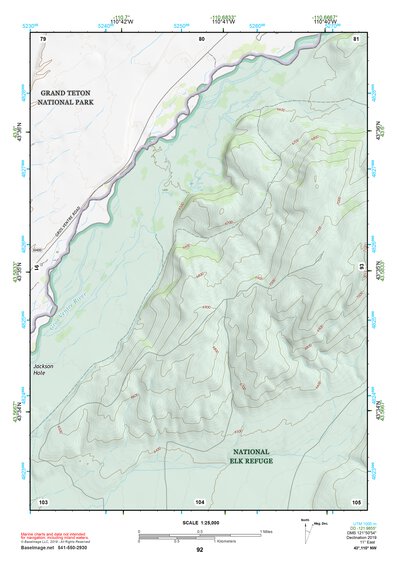 43110NW Page 92 Jackson Lake Topo Preview 1