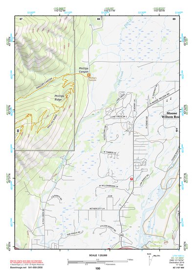 43110NW Page 100 Jackson Lake Topo Preview 1