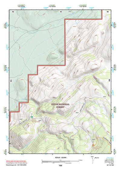 43110NW Page 105 Jackson Lake Topo Preview 1