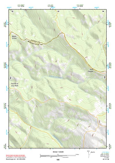 43111NE Page 105 Rexburg Topo Preview 1