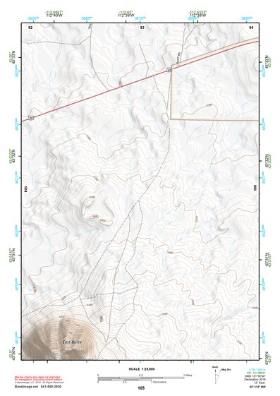 43112NW Page 105 Circular Butte Topo Preview 1