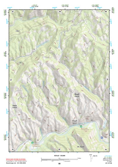 43115NE Page 80 Idaho City Topo Preview 1