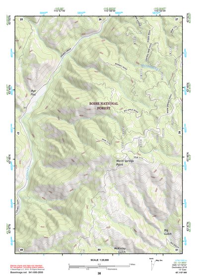 43115NW Page 38 Idaho City Topo Preview 1