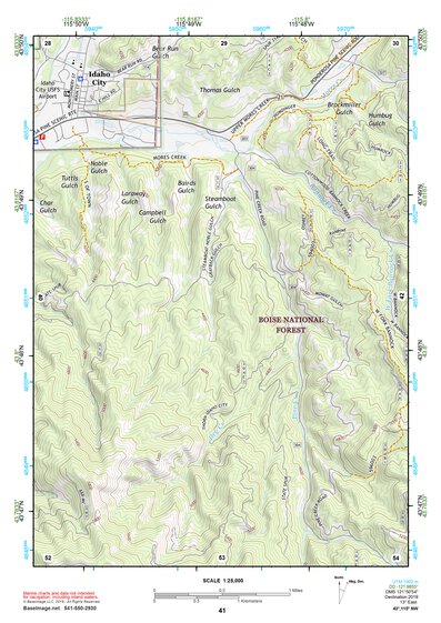 43115NW Page 41 Idaho City Topo Preview 1
