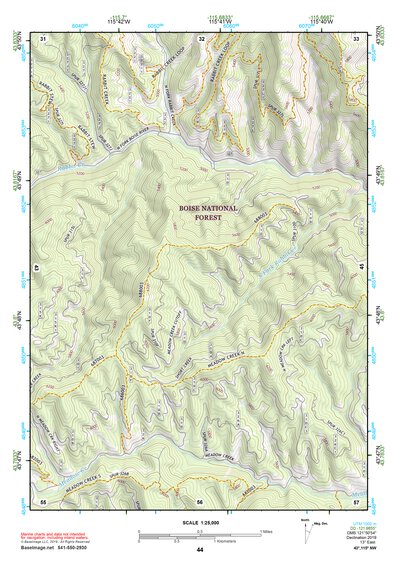 43115NW Page 44 Idaho City Topo Preview 1
