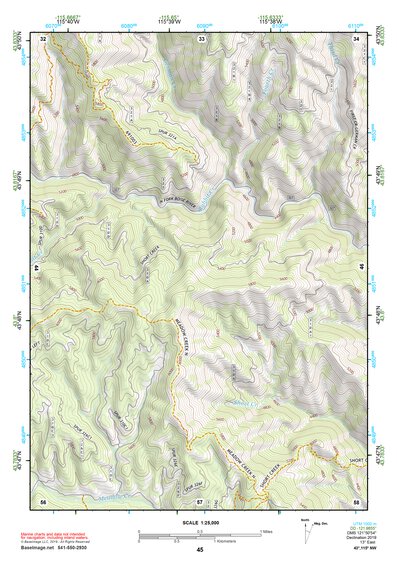 43115NW Page 45 Idaho City Topo Preview 1