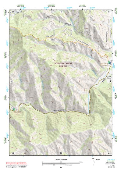 43115NW Page 47 Idaho City Topo Preview 1