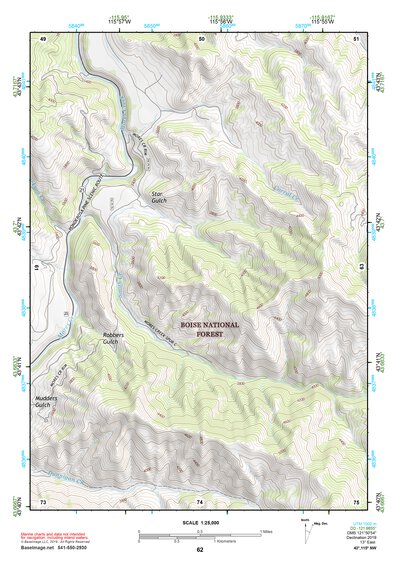 43115NW Page 62 Idaho City Topo Preview 1