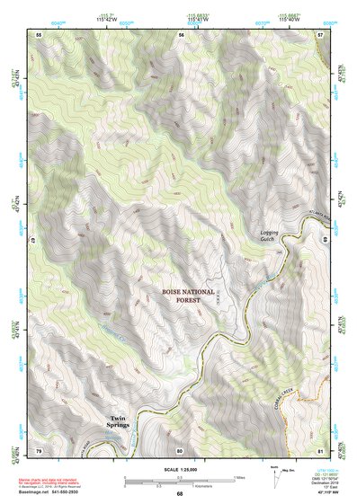 43115NW Page 68 Idaho City Topo Preview 1