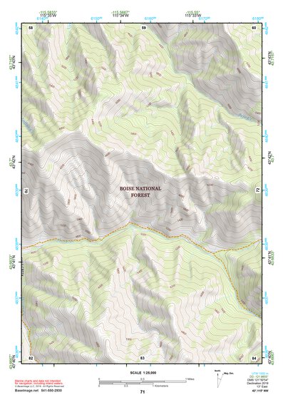 43115NW Page 71 Idaho City Topo Preview 1
