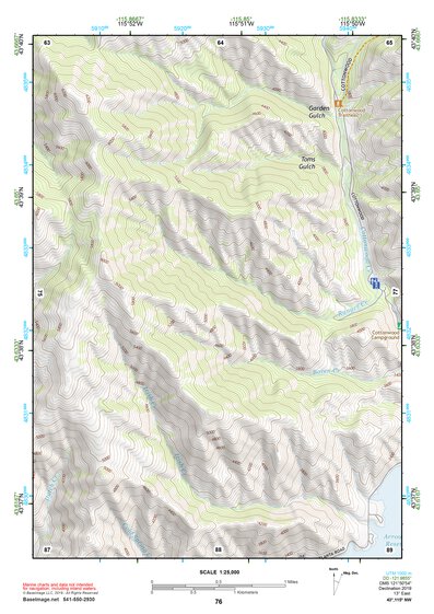 43115NW Page 76 Idaho City Topo Preview 1