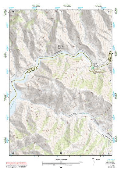 43115NW Page 78 Idaho City Topo Preview 1