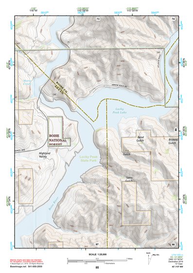 43115NW Page 85 Idaho City Topo Preview 1