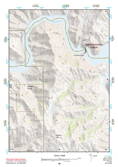 43115NW Page 86 Idaho City Topo Preview 1