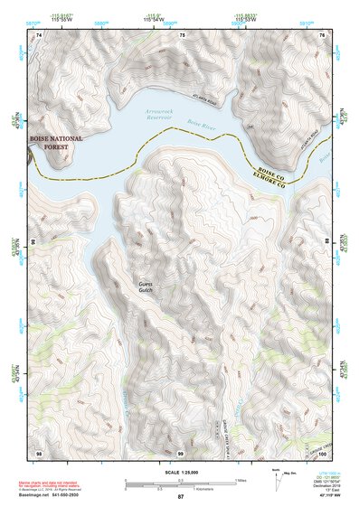 43115NW Page 87 Idaho City Topo Preview 1