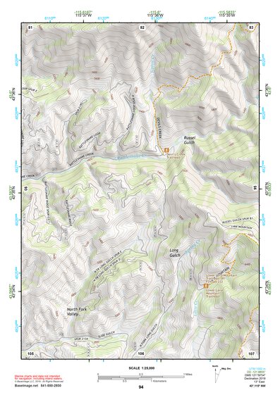 43115NW Page 94 Idaho City Topo Preview 1