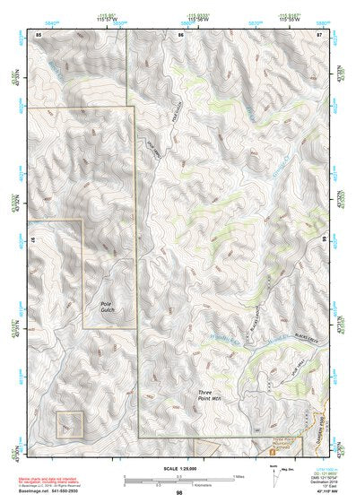 43115NW Page 98 Idaho City Topo Preview 1