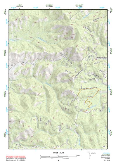 43115SE Page 1 Mountain Home Topo Preview 1