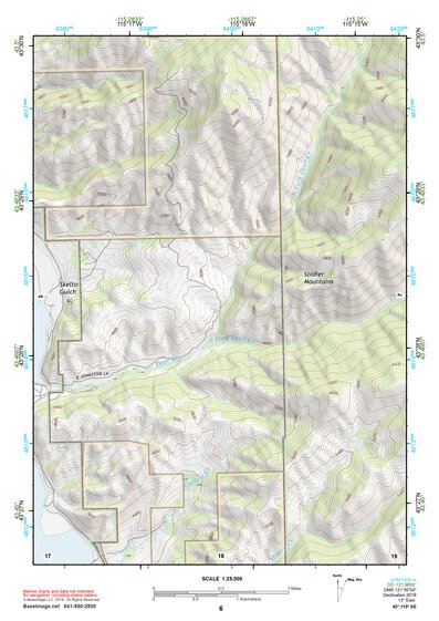 43115SE Page 6 Mountain Home Topo Preview 1