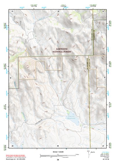 43115SE Page 34 Mountain Home Topo Preview 1