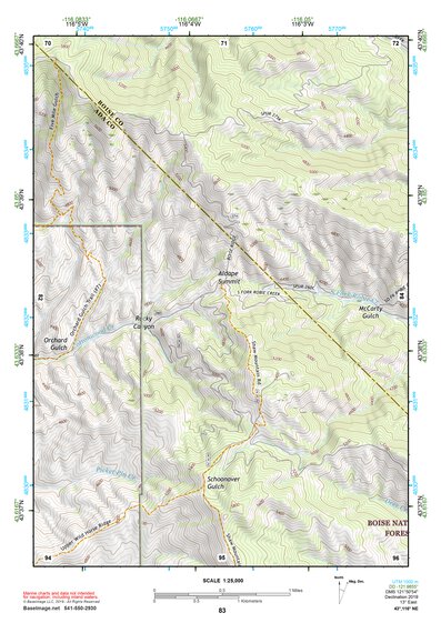 43116NE Page 83 Boise Topo Preview 1