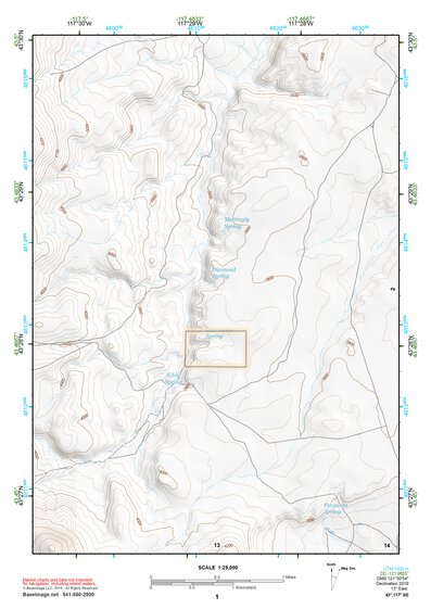 43117SE Page 1 Mahogany Mountain Topo Preview 1