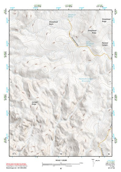 43117SE Page 6 Mahogany Mountain Topo Preview 1