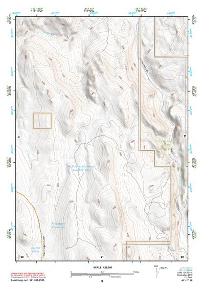 43117SE Page 9 Mahogany Mountain Topo Preview 1