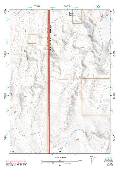 43117SE Page 12 Mahogany Mountain Topo Preview 1