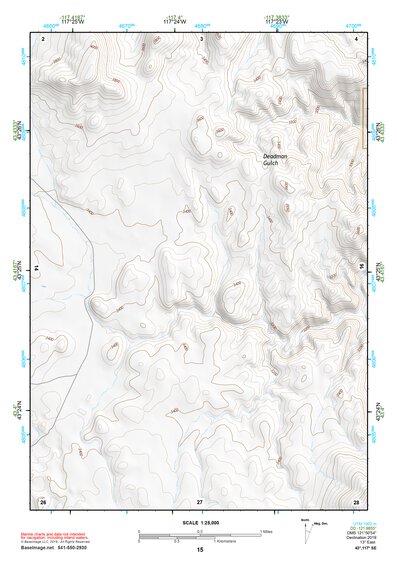 43117SE Page 15 Mahogany Mountain Topo Preview 1